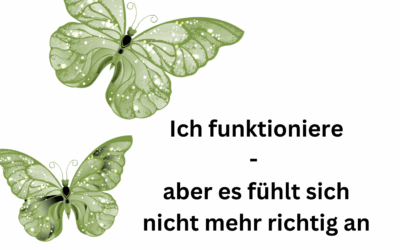 Ich funktioniere- aber es fühlt sich nicht mehr richtig an